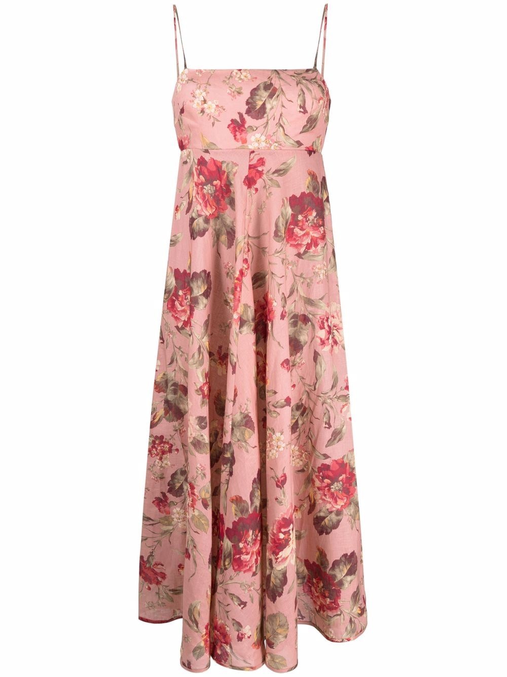 floral-print midi dress - 1