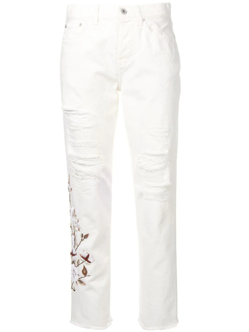 distressed flowers jeans 1