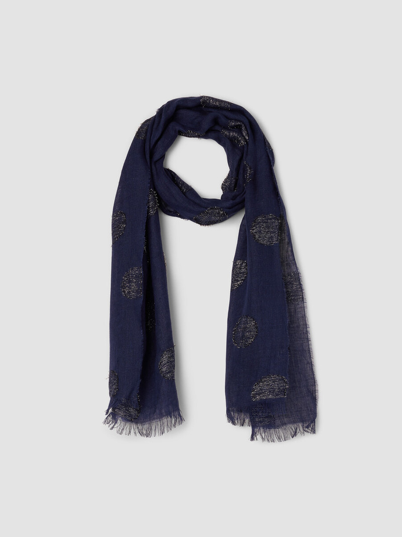 Linen Filcoupe Shimmer Scarf 1
