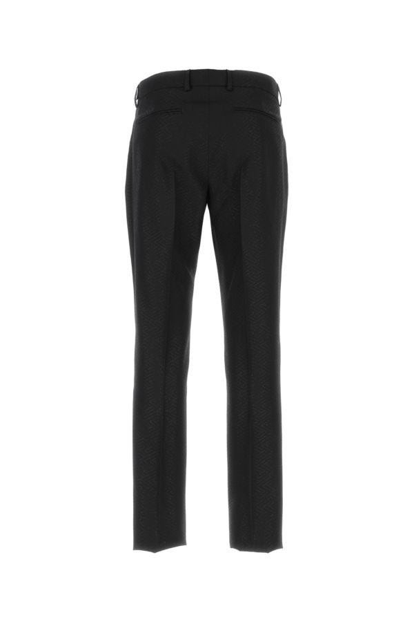 VERSACE Black Wool Blend Pant - 2