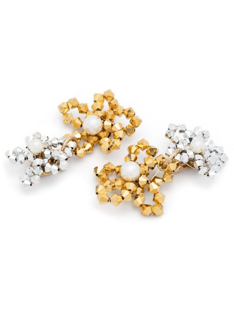 Rosantica floral-motif drop earrings outlook