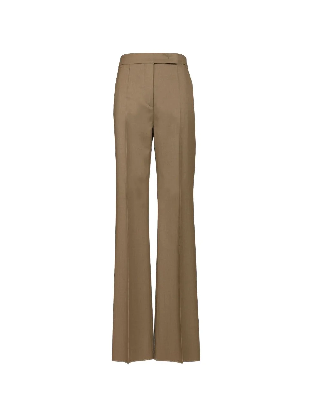 gabardine pressed-crease trousers - 1