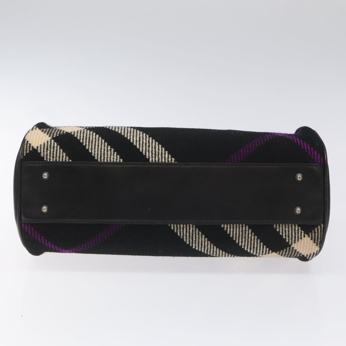 Burberry Hand Bag Wool Black - 5