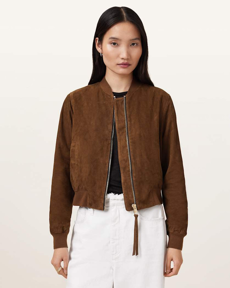 ORTEN SUEDE BOMBER JACKET - 1