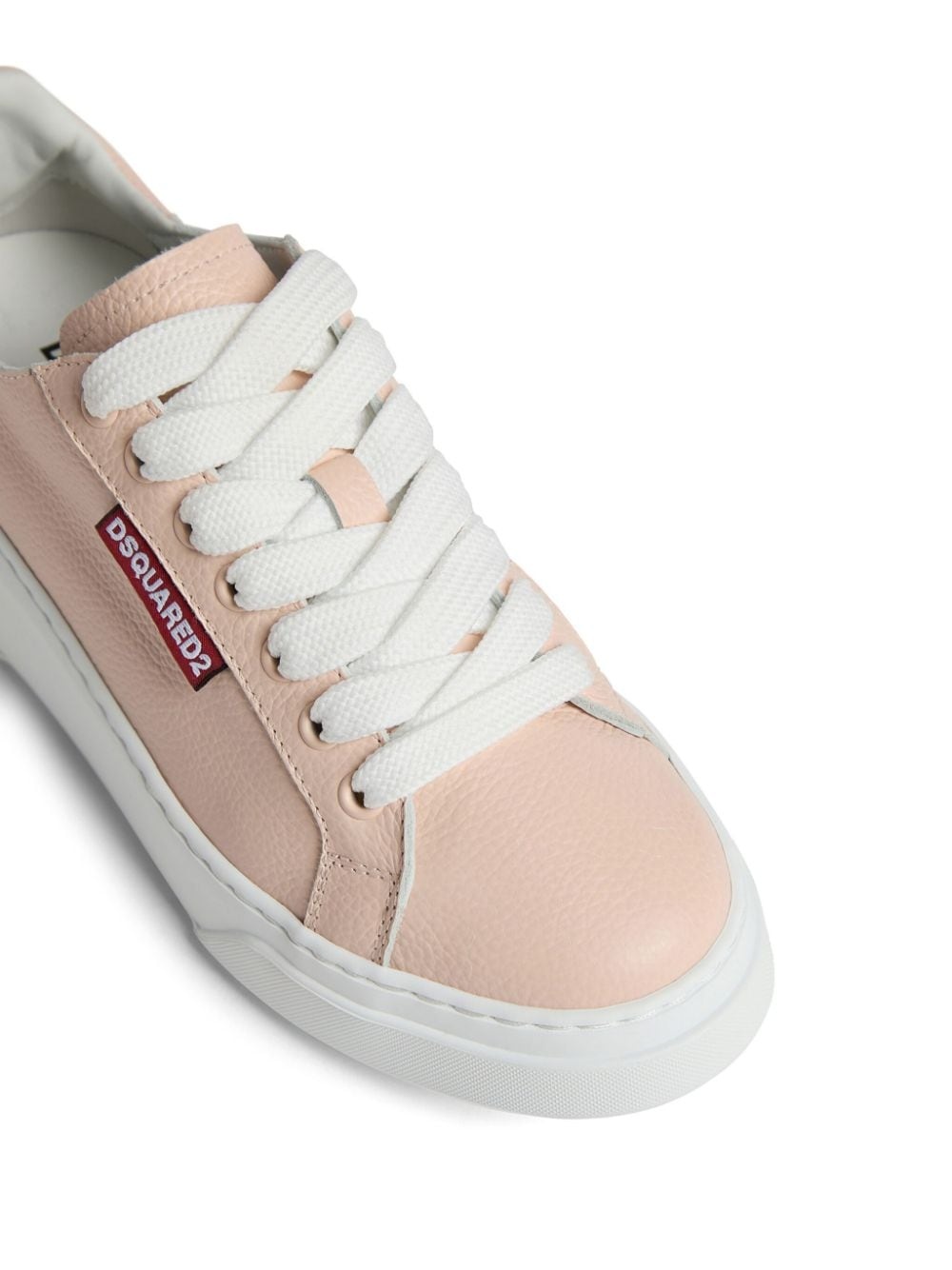 logo-embossed lace-up sneakers - 5