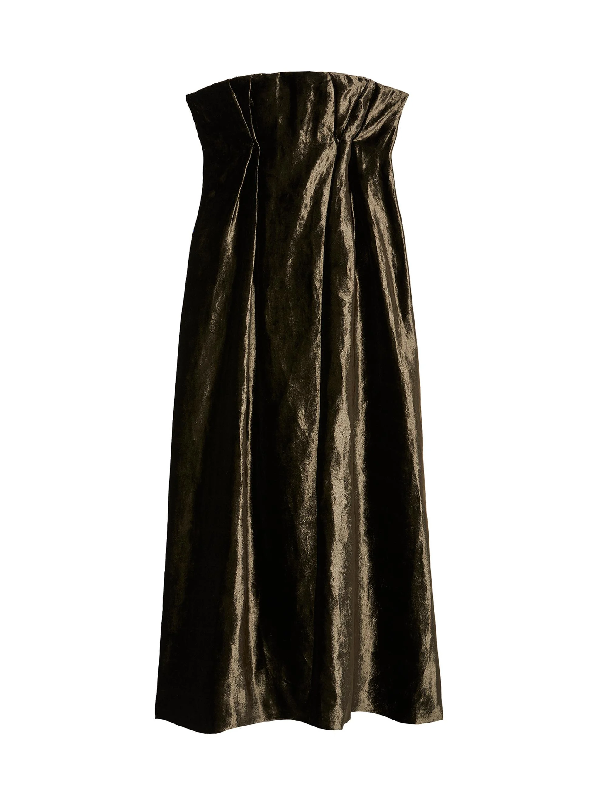 Women's Nava Strapless Dress - Dark Olive - 1