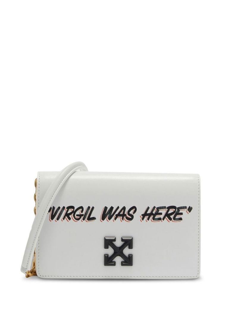 Off-White Jitney 0.5 Shoulder Quote Leather Bag
