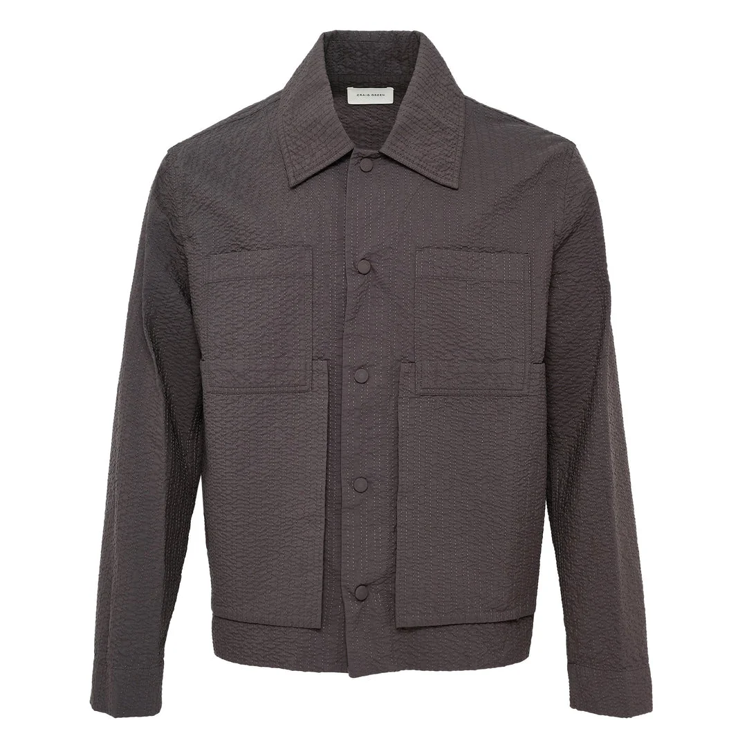 Embroidered Linestitch Worker Jacket - 1