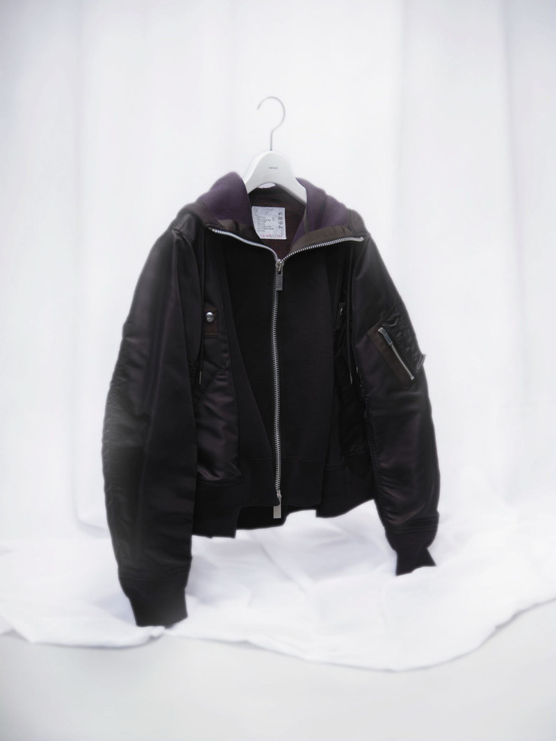 스폰지 땀 x 나일론 능직 Hoodie - 1