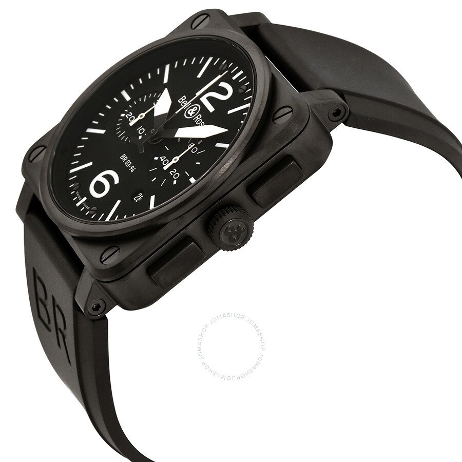 Bell And Ross - Bell and Ross Aviation Chronograph Automatic Men's Watch BR0394-BL-ST-CA - 2