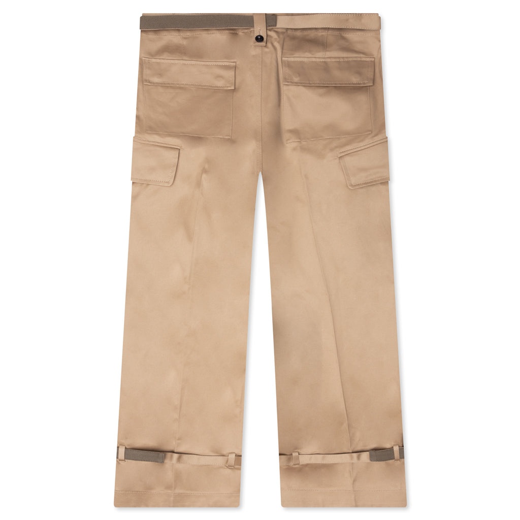 COTTON CHINO PANTS - BEIGE - 2