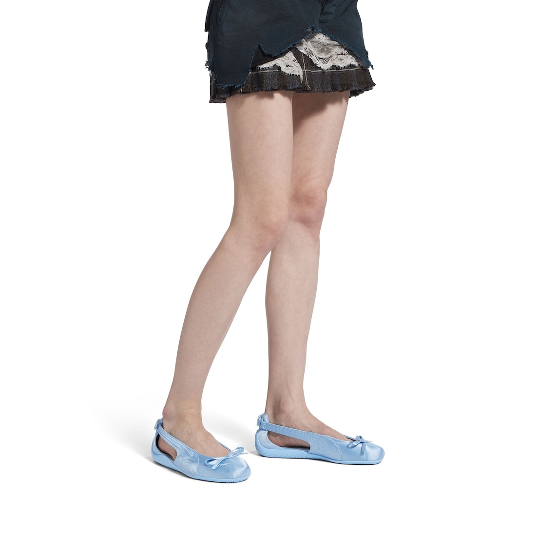 Women's Speedcat Ballet Satin Balenciaga in Light Blue - 9