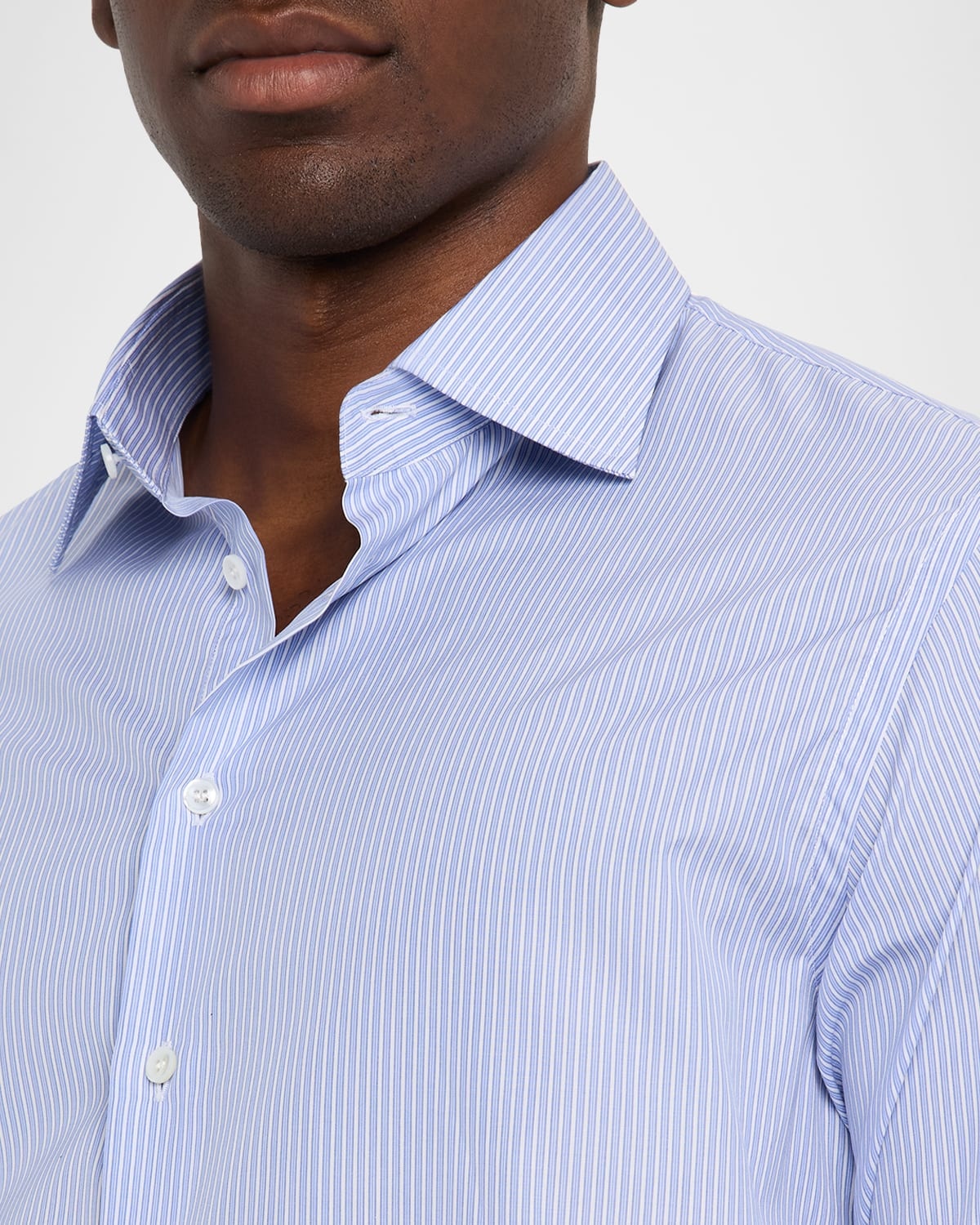 Men's Majesty Cotton Vertical Stripe Dress Shirt - 5