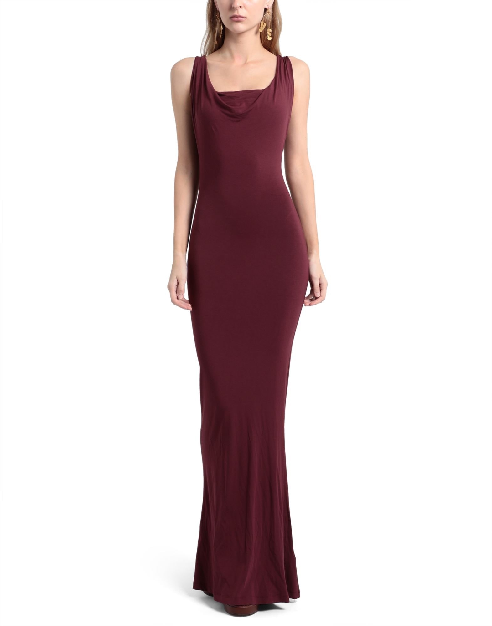 Burgundy Women's Long Dress - 2