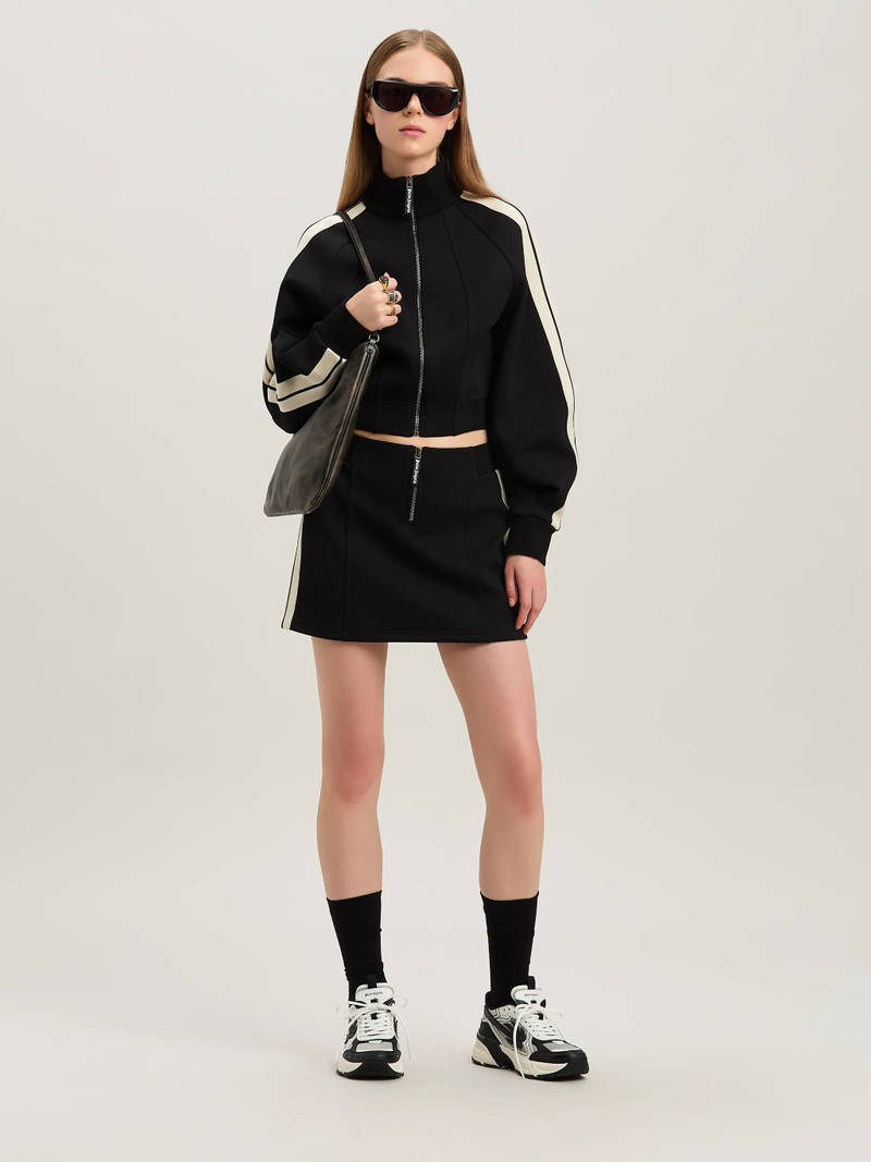 Palm Angels Neoprene mini track Skirt outlook