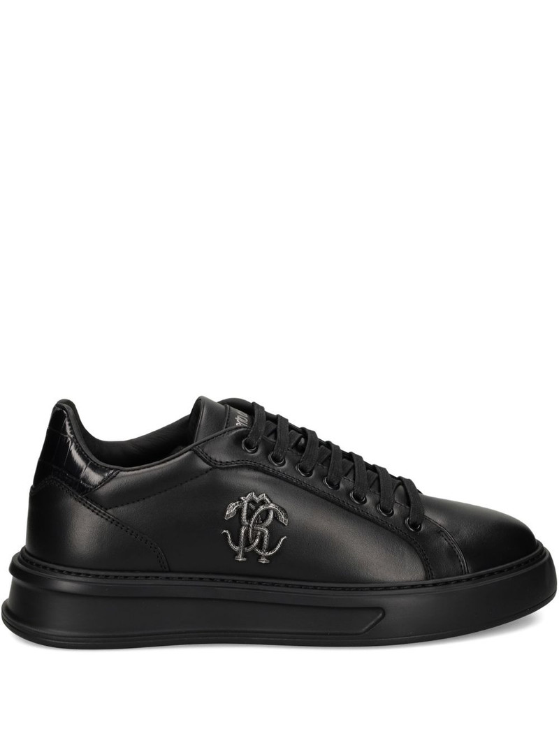 logo-plaque platform sneakers 1