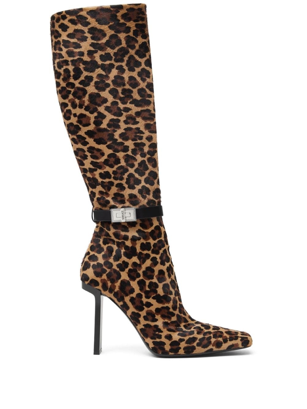 leopard-print boots - 1