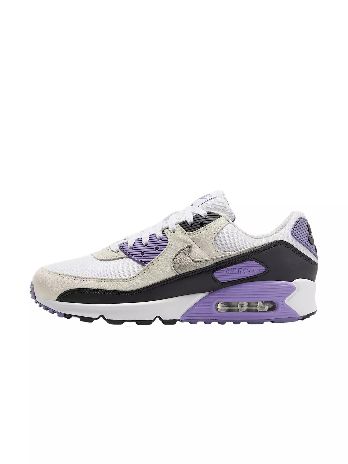 Air Max 90 "White/Dusty Amethyst/Photon Dust/Light Smoke Grey" Men's Shoe - 2
