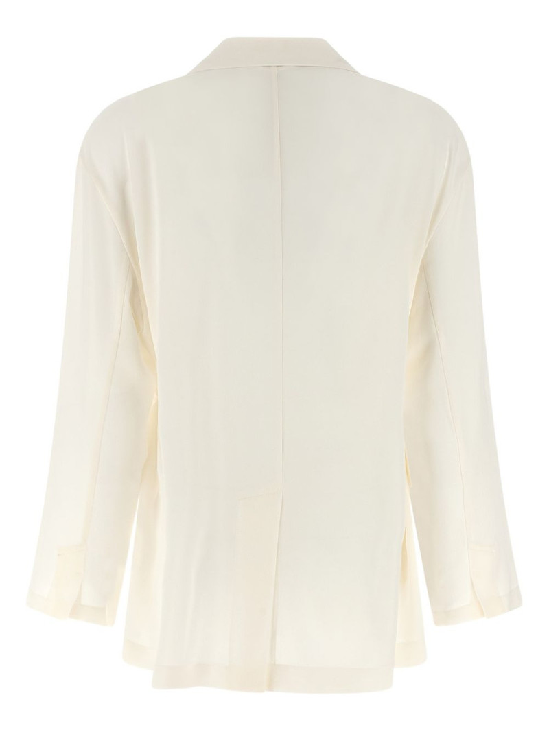 Brunello Cucinelli knotted lace single-breasted blazer outlook