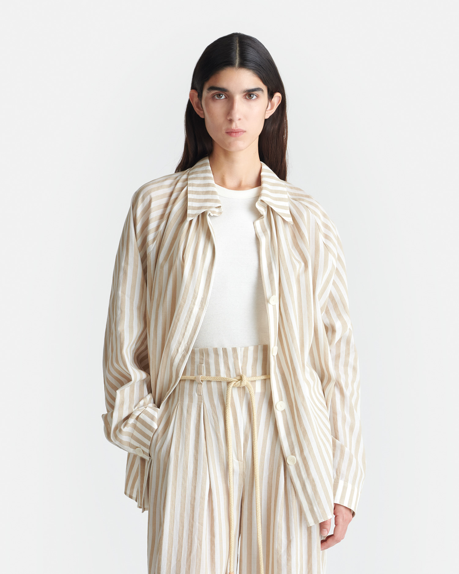 Striped Linen Shirt - 4