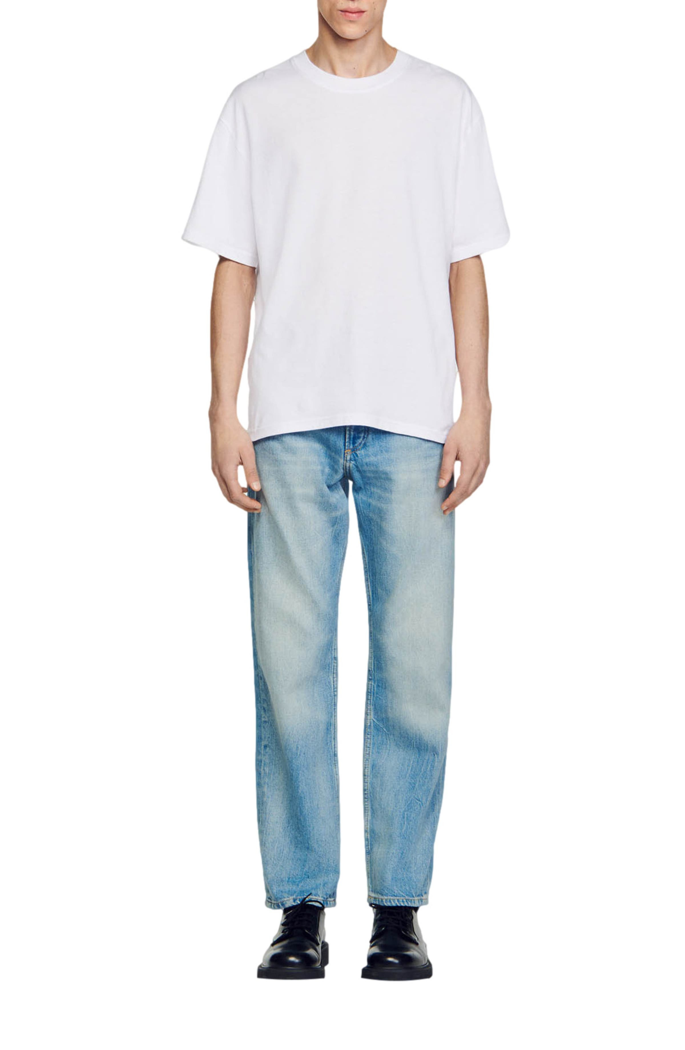 SANDRO Oversized T-shirt in White at Nordstrom - 4