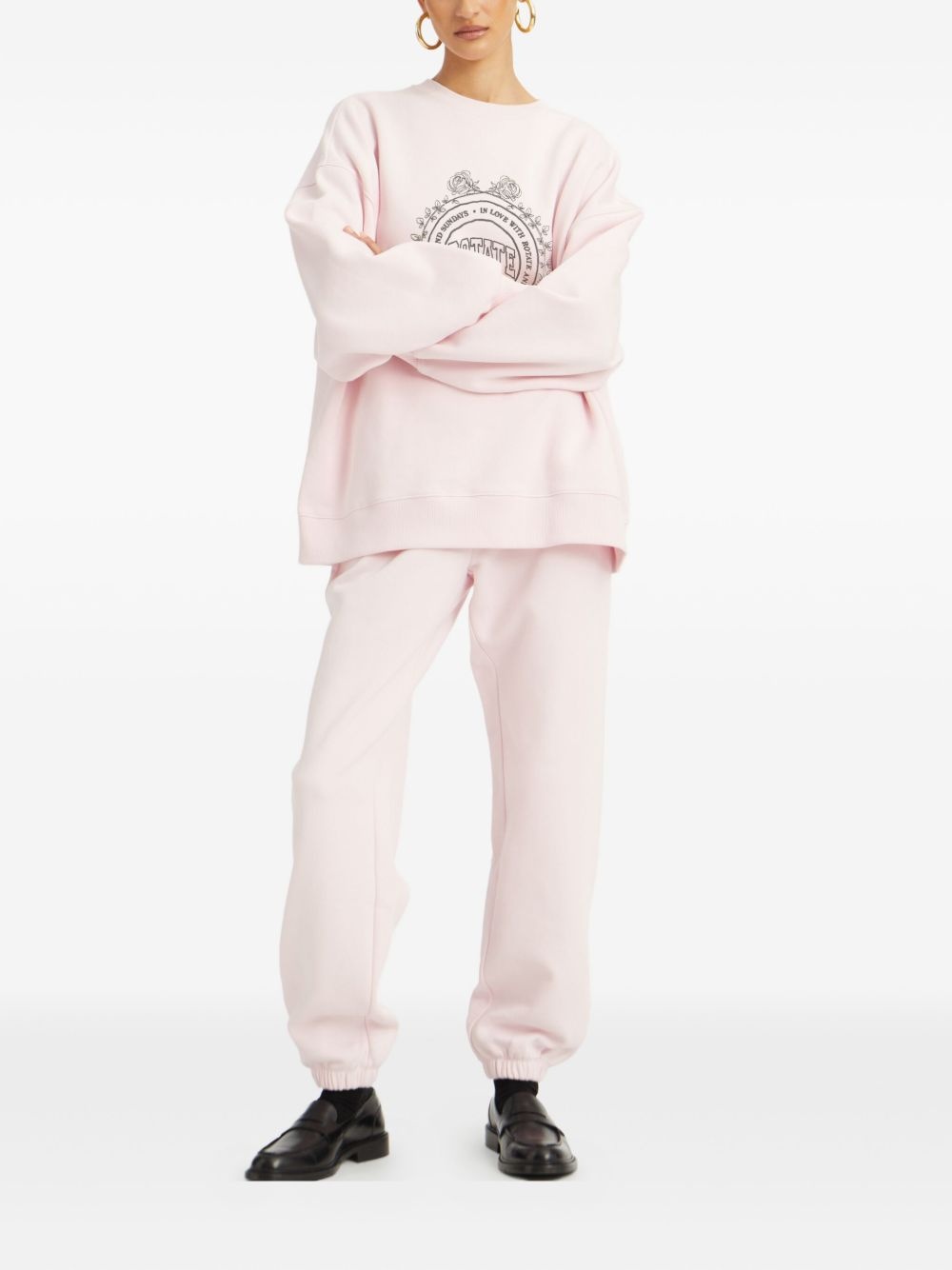 elasticated track pants - 4