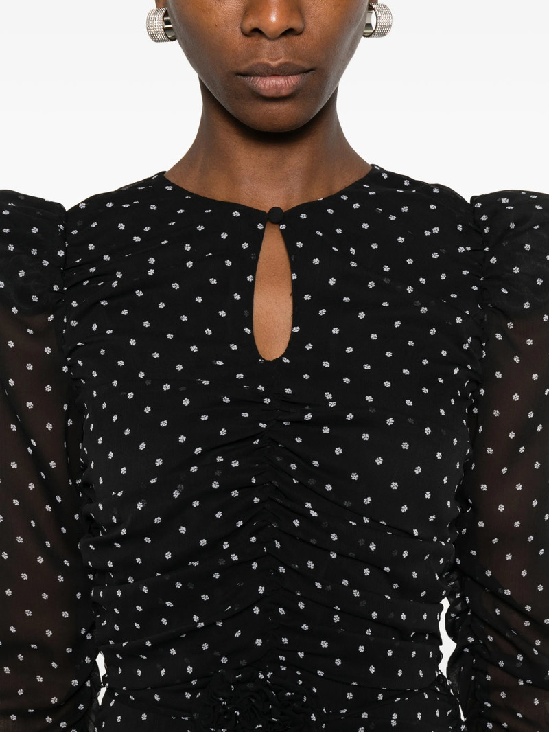 ROTATE Rotate Floral-dot Mini Dress outlook