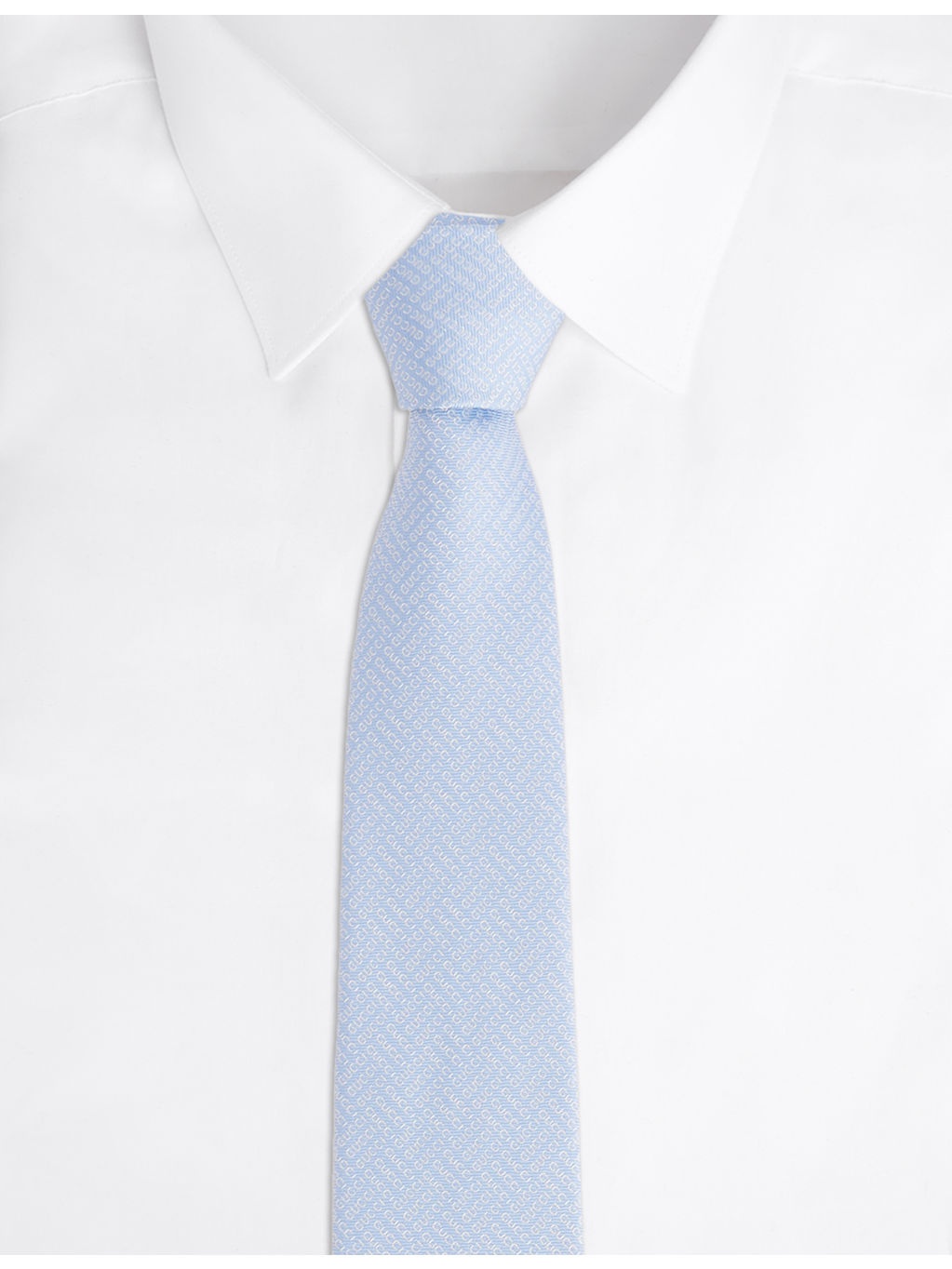 Brand-Print Jacquard Silk Tie - 3