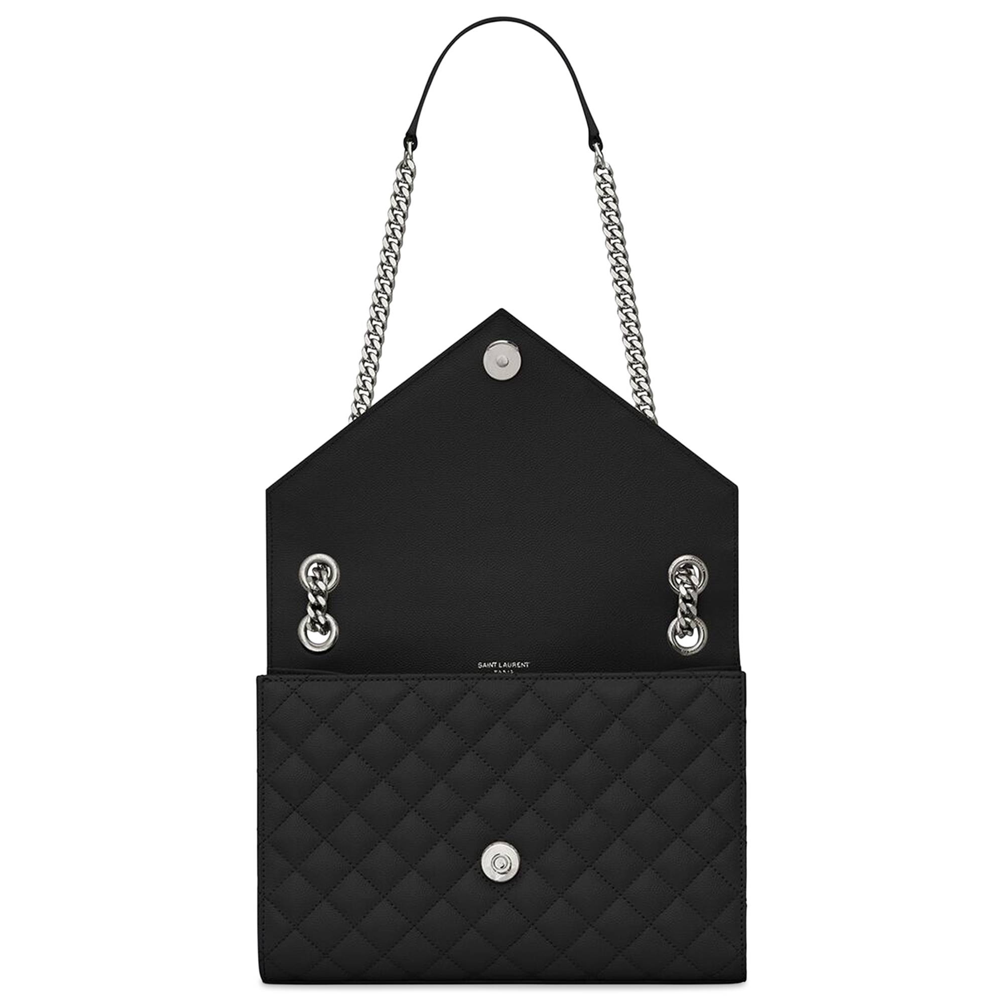 Saint Laurent Envelope Medium Chain Bag 'Noir' - 3