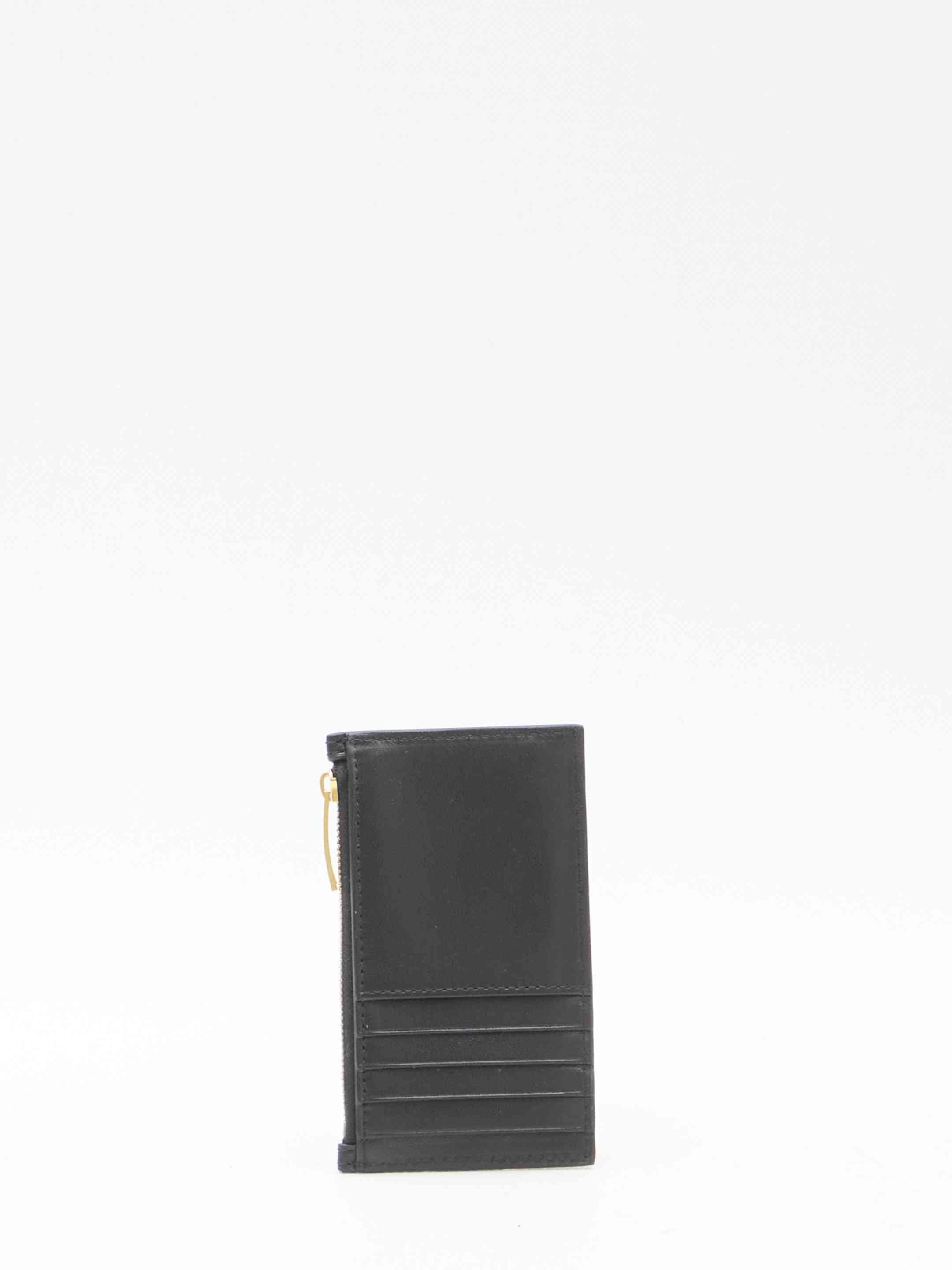 Bottega Veneta Women Black Zipped Cardcase - 2