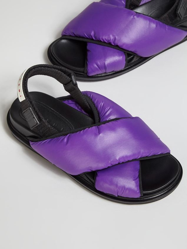 PURPLE NYLON CRISS-CROSS FUSSBETT - 5
