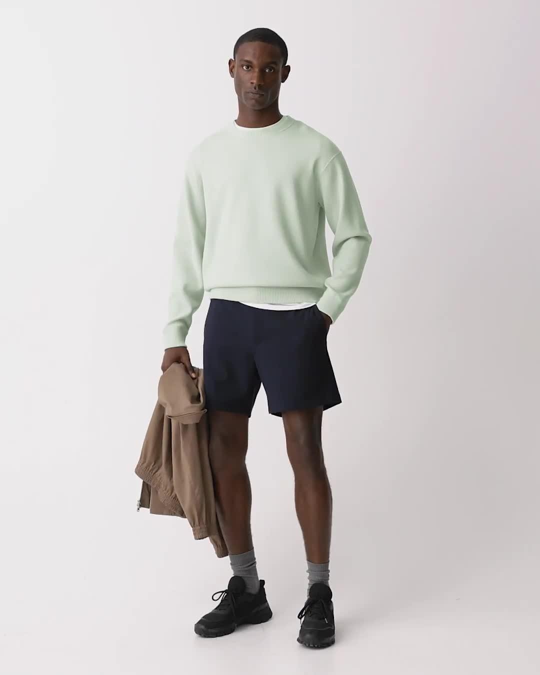 Curtis Drawstring Short in Precision Ponte - 6