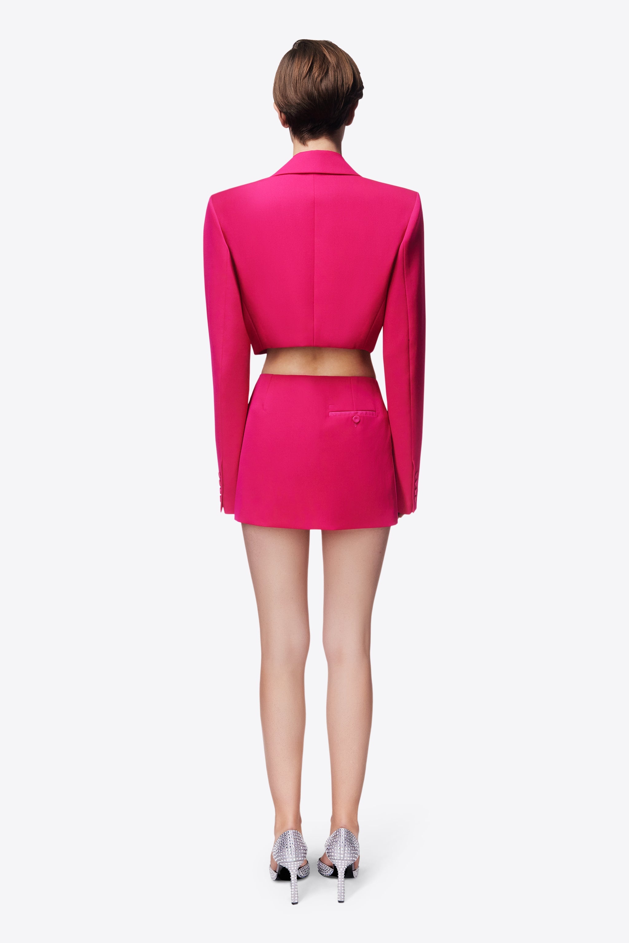 FLOWER SLIT MINI SKIRT - 6