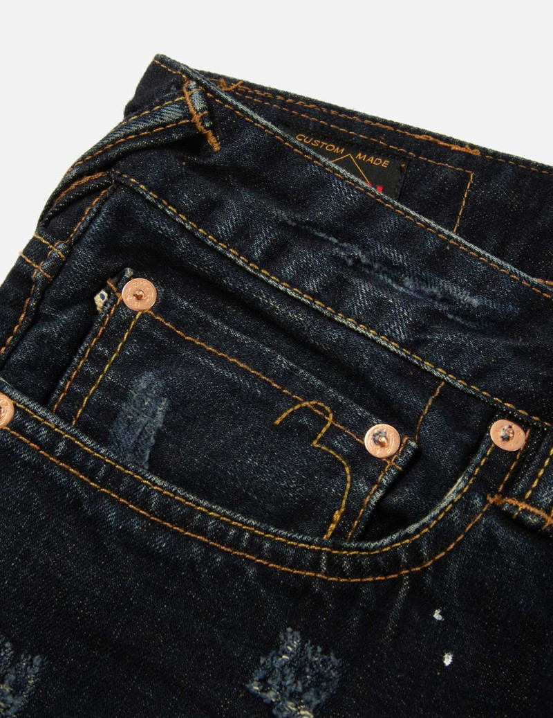 SEAGULL PRINT SLIM FIT DENIM JEANS #2010 9