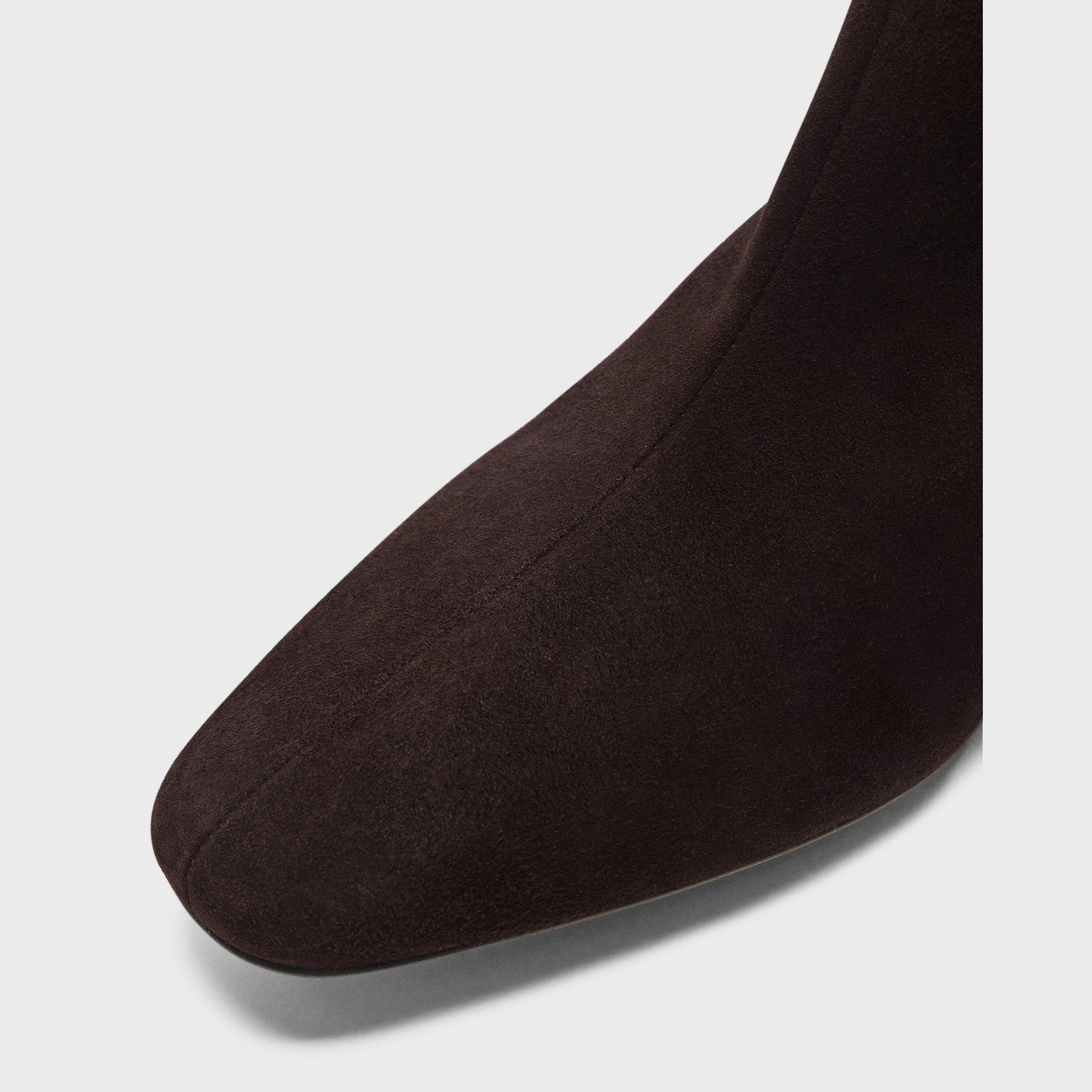 Zip Bootie in Suede - 5