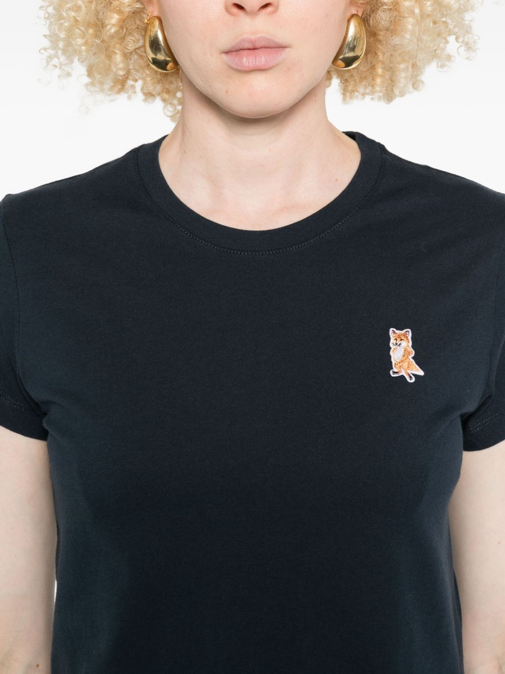 Lady Fox Baby embroidered cotton cropped top - 5