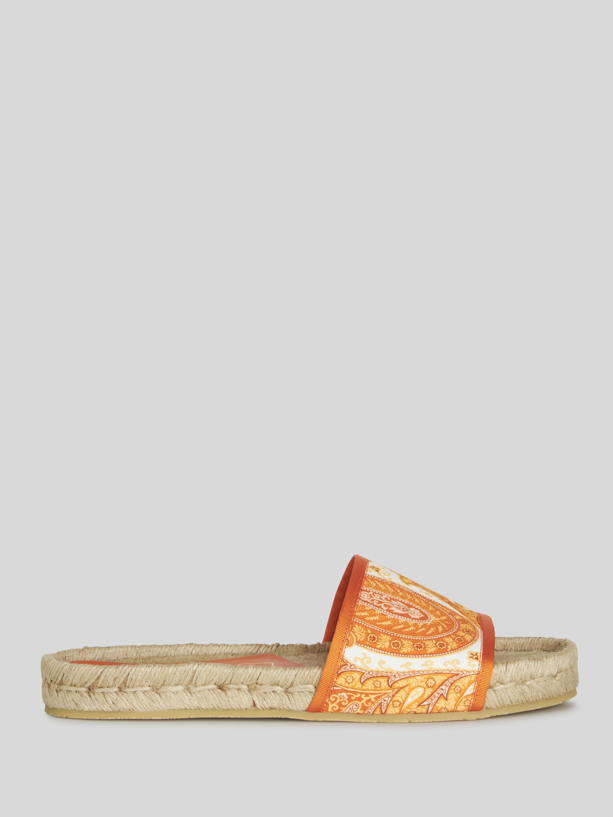 LIQUID PAISLEY FLAT BEACH SANDALS - 1