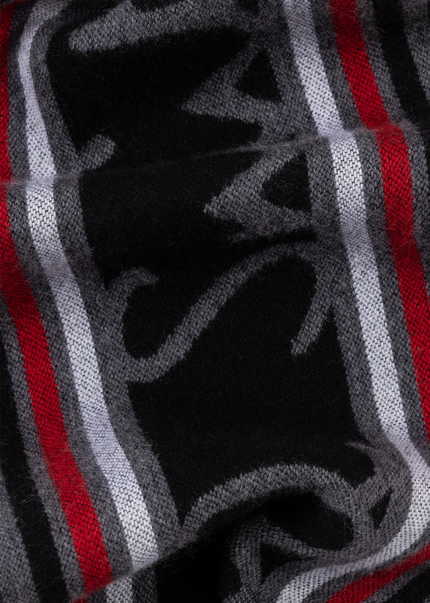 Paul Smith & Manchester United - Stripe Logo Wool Scarf - 2
