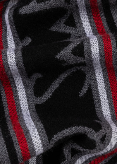 Paul Smith Paul Smith & Manchester United - Stripe Logo Wool Scarf outlook