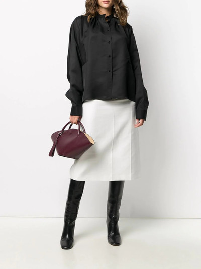 Jil Sander Sunday mandarin-collar loose shirt outlook