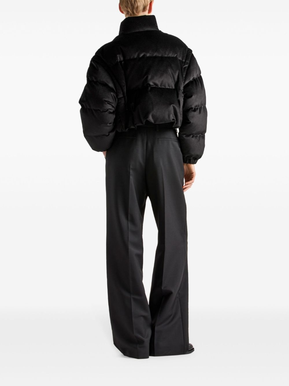 convertible cropped puffer jacket - 2