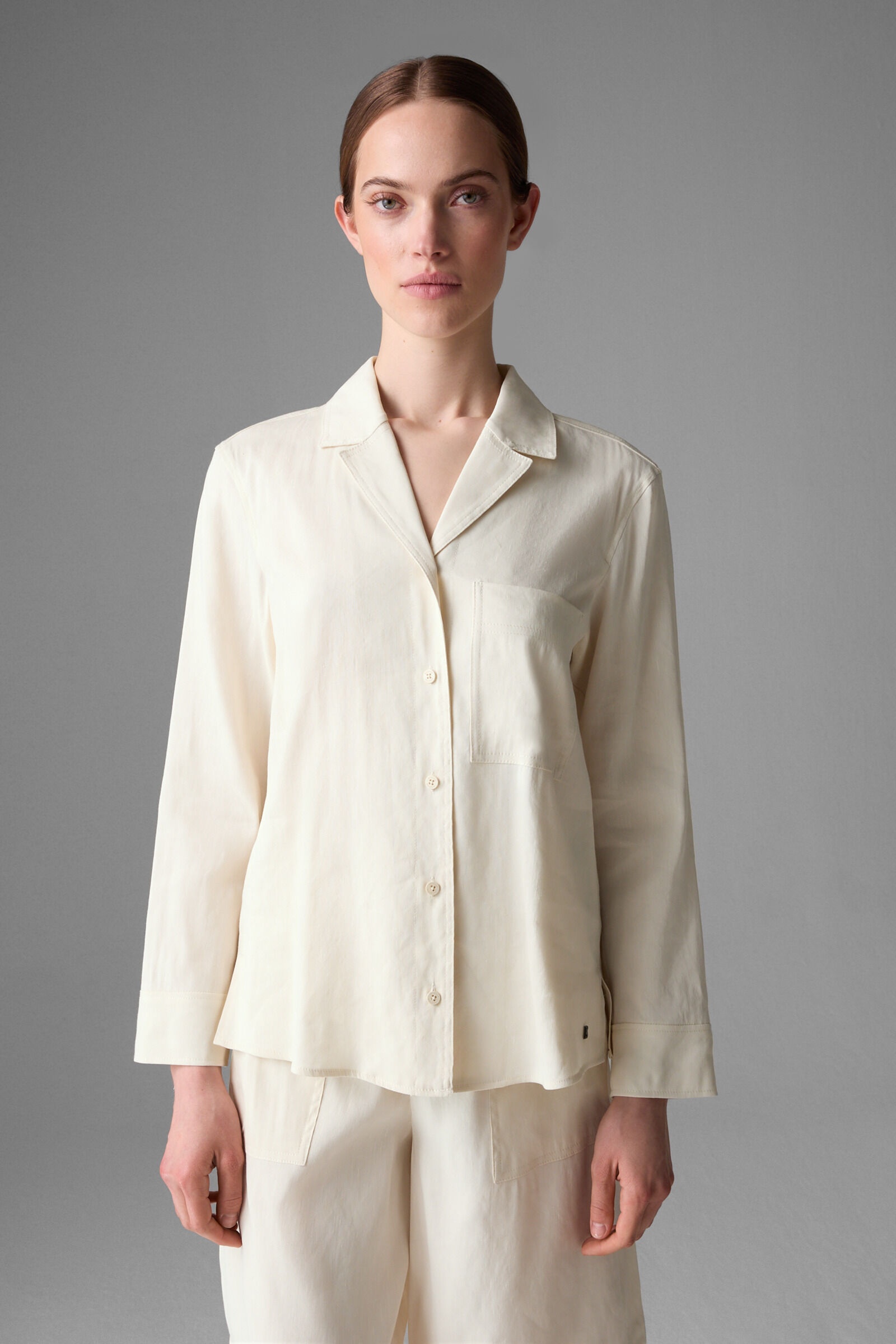 Rietta Shirt blouse in Off-white - 2