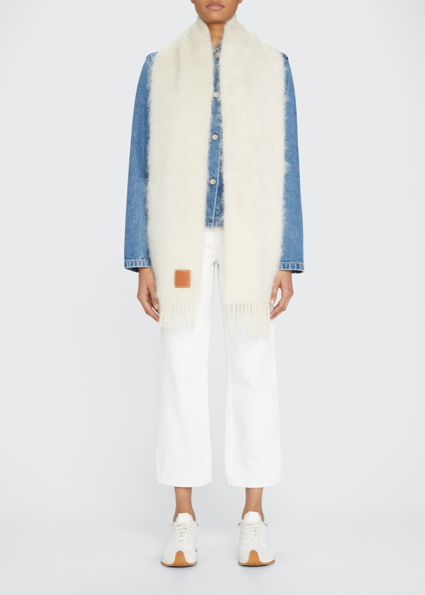 Anagram Mohair Fringe Scarf - 2
