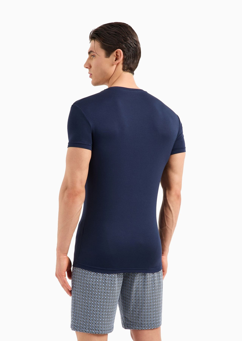 Two-pack of ASV slim-fit loungewear T-shirts in soft-touch eco-viscose 3