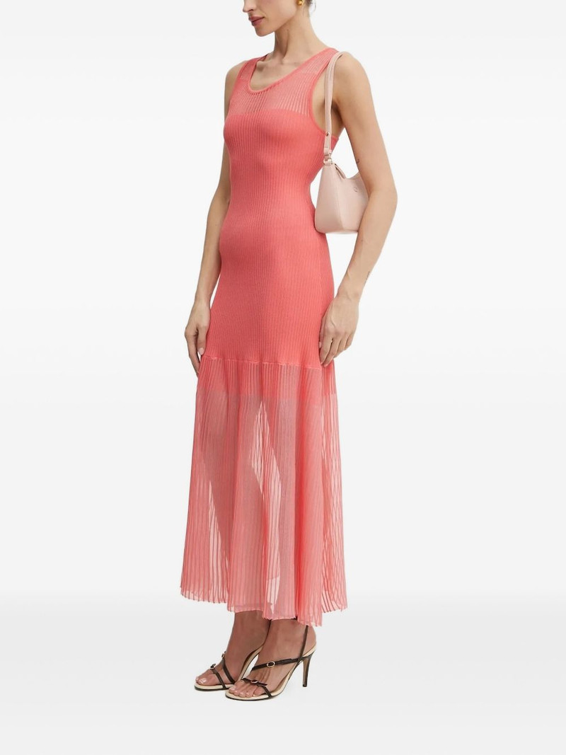 ribbed-pleated midi dress 1