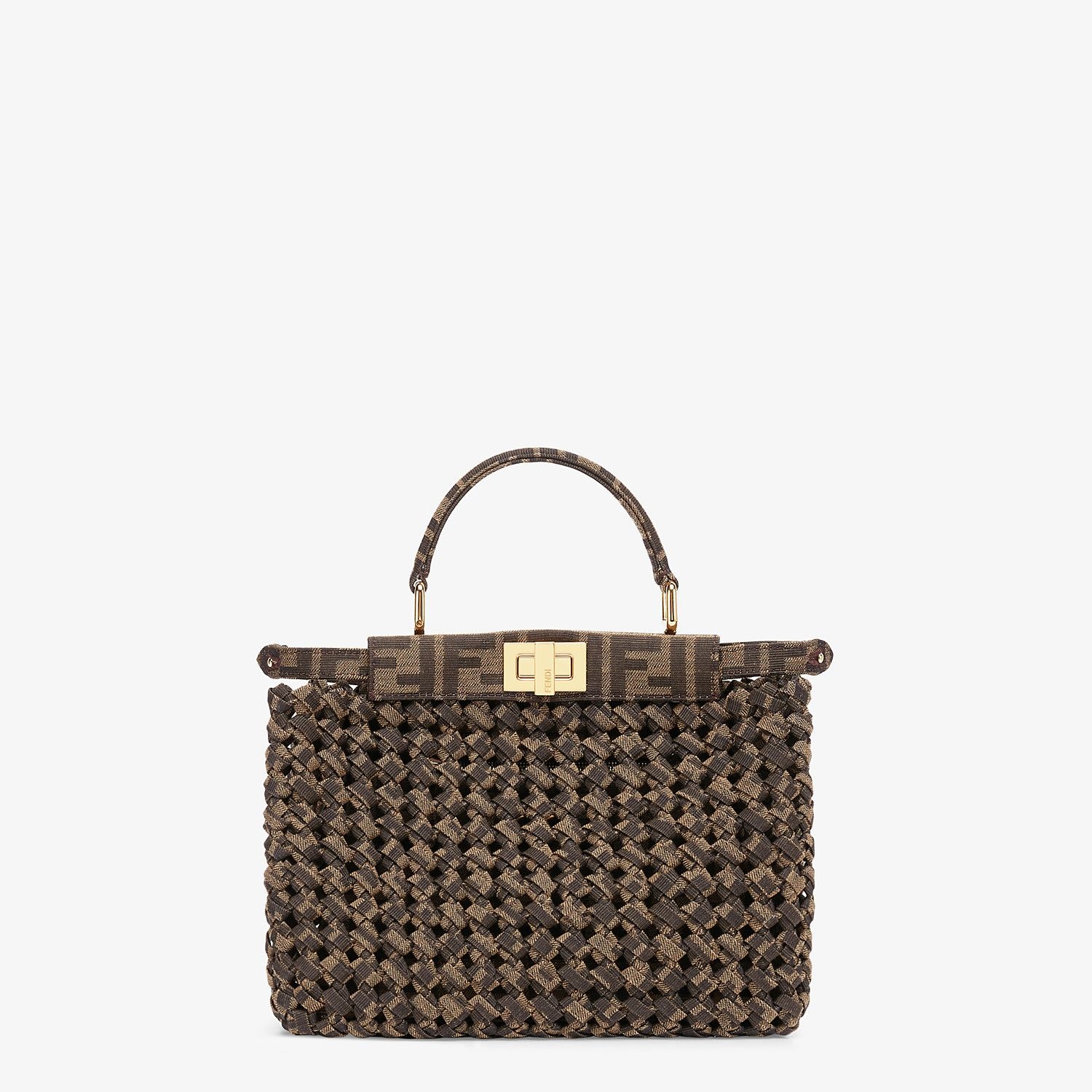 Jacquard fabric interlace bag - 1