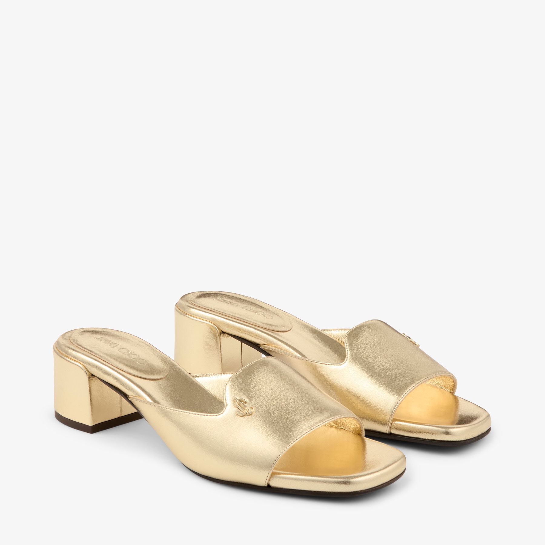 Dina 45
Gold Metallic Leather Mule Sandals - 3