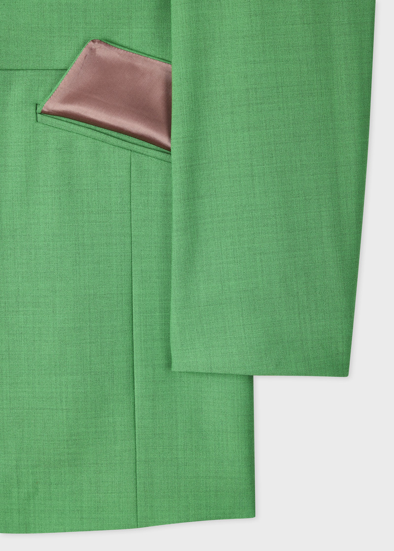 Women's Green Wool-Blend Tie Waist Jacket 4