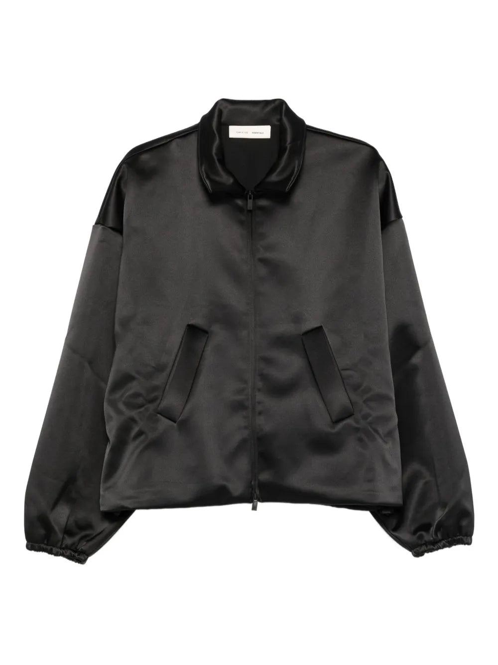 FEAR OF GOD ESSENTIALS - Men Bonded Satin Zip Up Bomber - 5