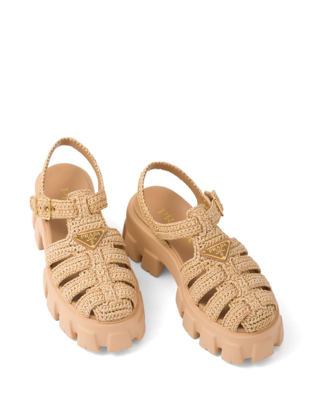 Monolith raffia sandals - 4